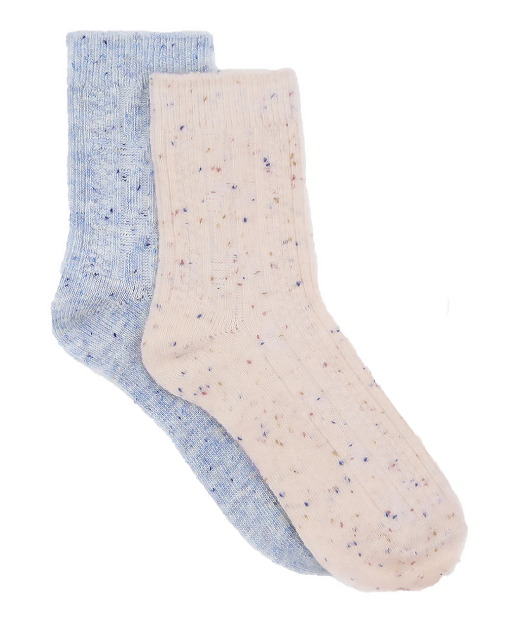 FLECK WOOL CREW SOCK 2 PK