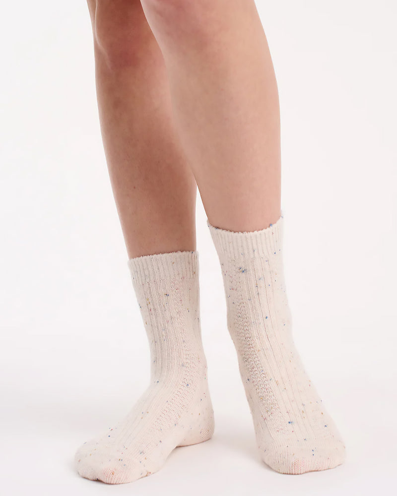 FLECK WOOL CREW SOCK 2 PK