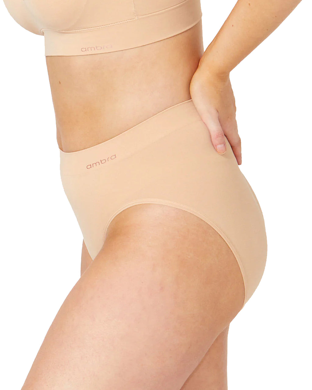 BONDI BARE ROSE BEIGE HI CUT BRIEF
