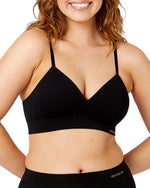 BONDI BARE BLACK LONGLINE BRA