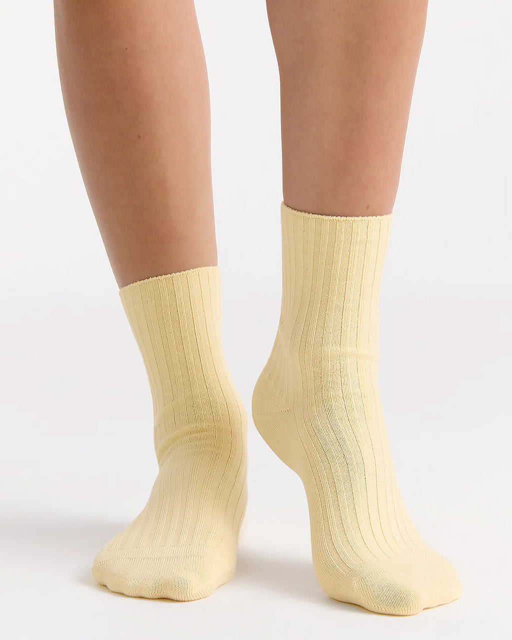 ORGANIC COTTON WIDE RIB MERINGUE CREW SOCK