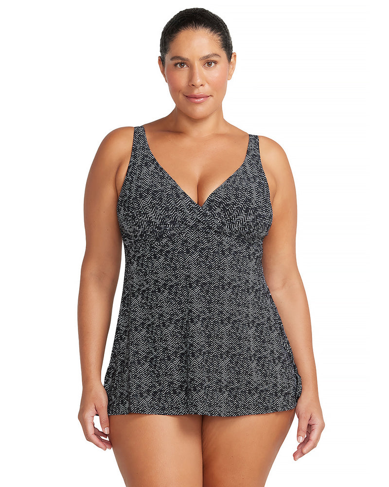 ZIG ZAG DELCROIX SWIM DRESS