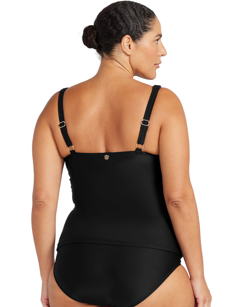 HUES RAPHAEL E/F UW BLACK TANKINI TOP