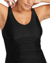 HUES RAPHAEL E/F UW BLACK TANKINI TOP