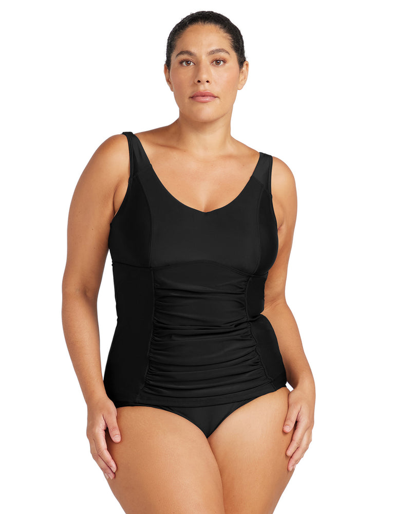 HUES RAPHAEL E/F UW BLACK TANKINI TOP