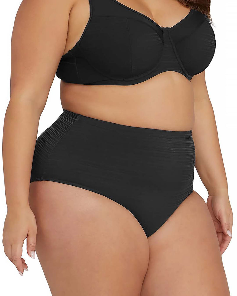 ARIA RENOIR BLACK HIGH WAIST BIKINI BOTTOM