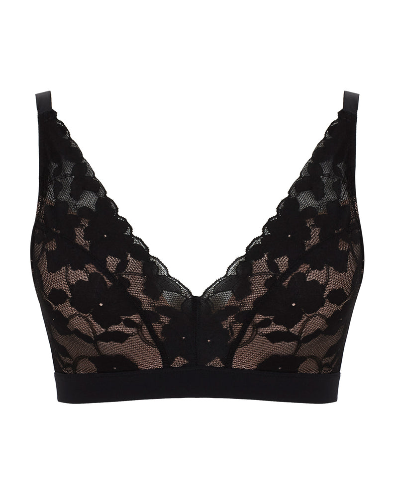 AMOUR BLACK WIRE FREE BRA