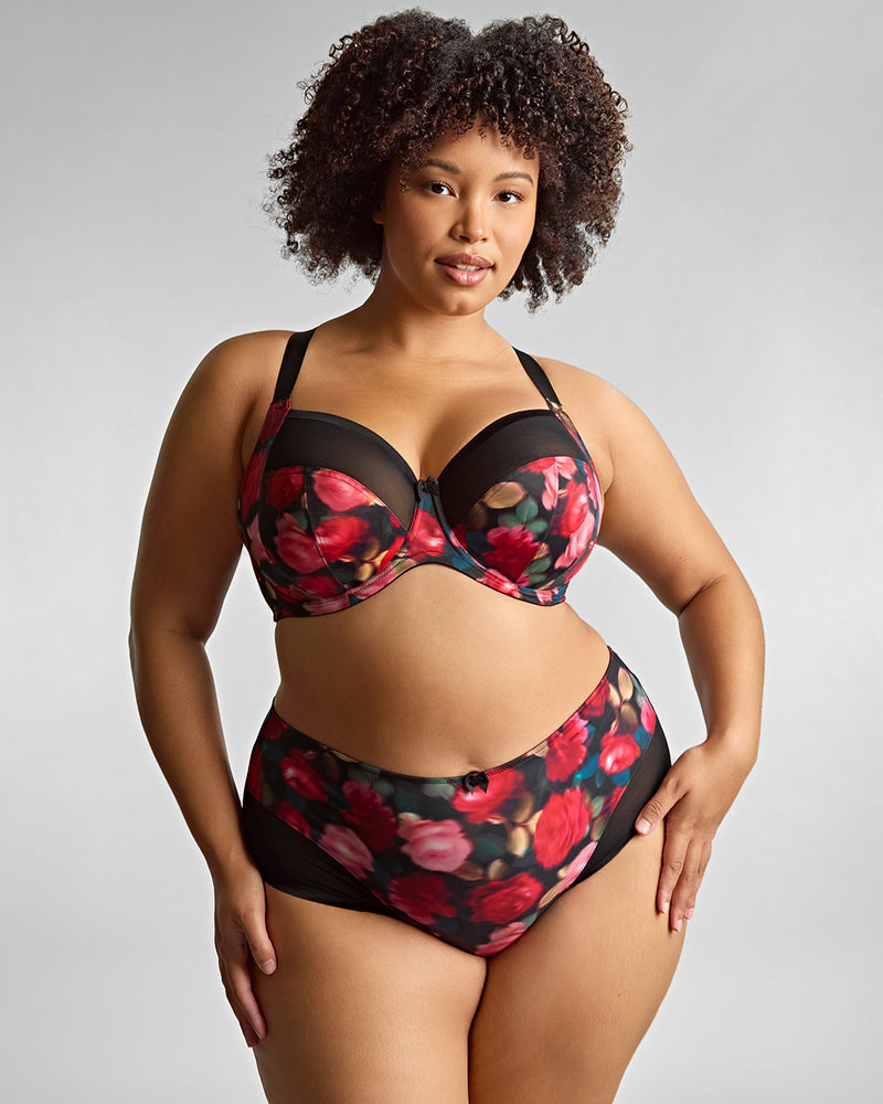 BLISS ROSE PRINT FULL CUP BRA