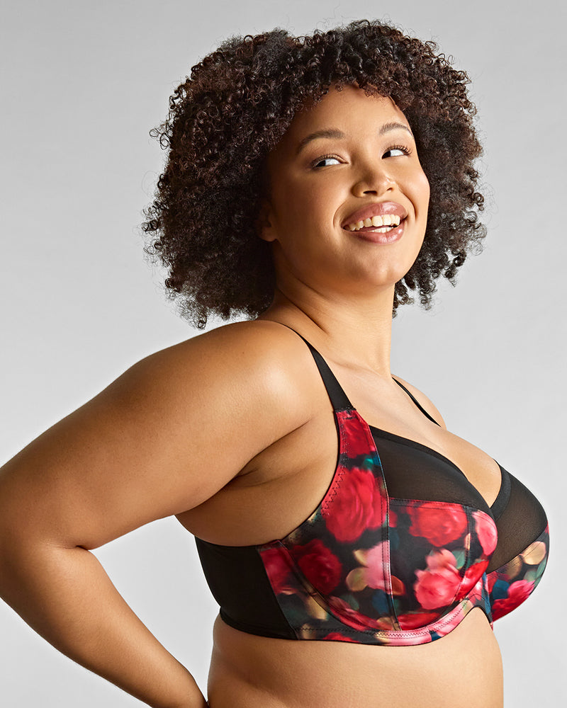 BLISS ROSE PRINT FULL CUP BRA
