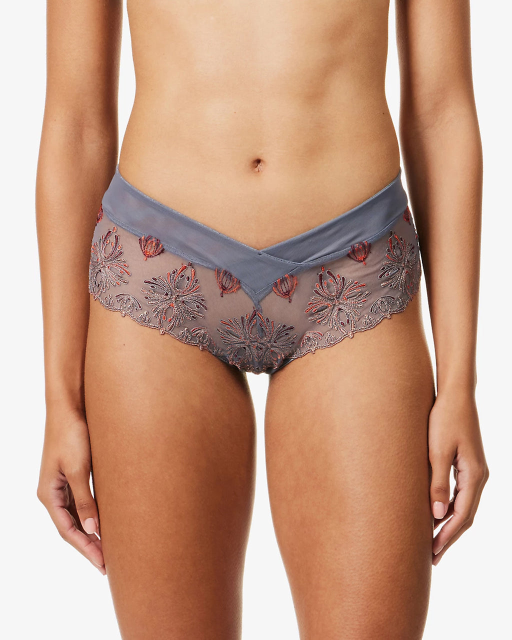 Chantelle Champs Elysees Tanga Knickers, Seabourne at John Lewis & Partners