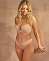FAITH NUDE PADDED PLUNGE BRA