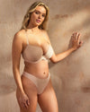 FAITH NUDE PADDED PLUNGE BRA