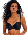 DECO BLACK PADDED PLUNGE BRA