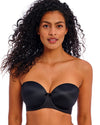 DECO BLACK STRAPLESS BRA