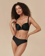 DECO BLACK PADDED PLUNGE BRA