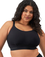 DOWNTIME BLACK WIREFREE BRALETTE