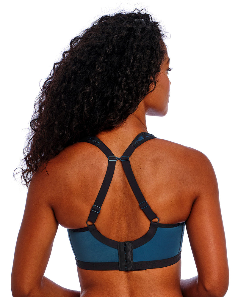 DYNAMIC MIDNIGHT LEOPARD WIREFREE SPORTS BRA