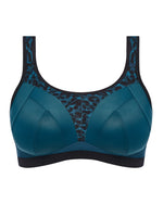 DYNAMIC MIDNIGHT LEOPARD WIREFREE SPORTS BRA