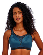 DYNAMIC MIDNIGHT LEOPARD WIREFREE SPORTS BRA