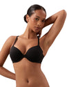 SEDUCTIVE COMFORT WIREFREE BLACK DEMI BRA