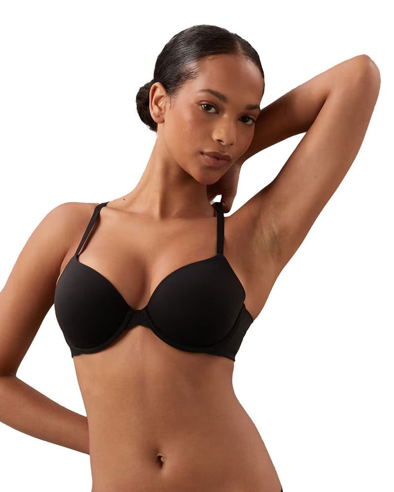 SEDUCTIVE COMFORT WIREFREE BLACK DEMI BRA