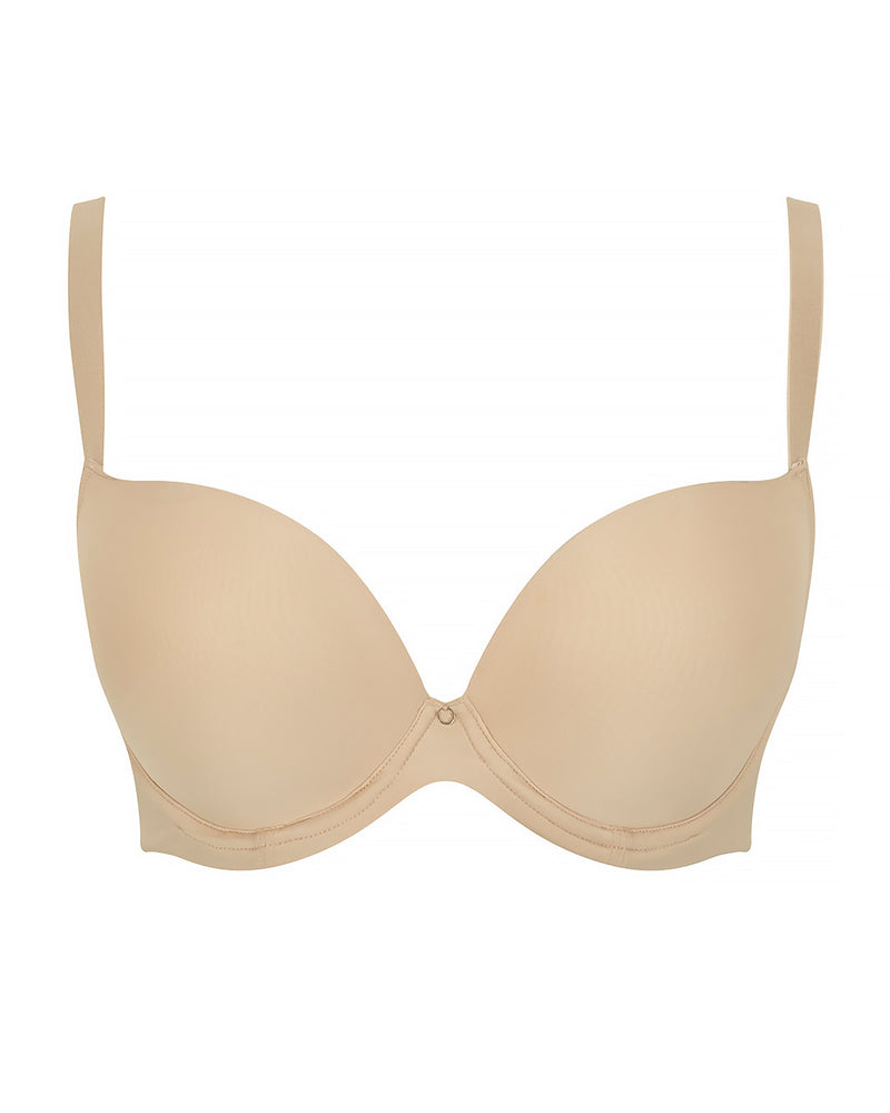 FAITH NUDE PADDED PLUNGE BRA