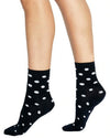 GIGI BLACK & WHITE SPOT CREW SOCK