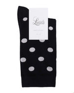 GIGI BLACK & WHITE SPOT CREW SOCK
