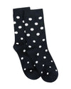 GIGI BLACK & WHITE SPOT CREW SOCK