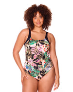 TROPICANA RAGLAN ONE PIECE SWIMSUIT