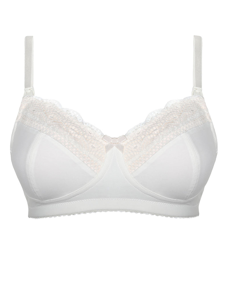 SHOW OFF IVORY FULL CUP WIREFREE NURSING BRA – Specialty Fittings Lingerie