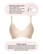 CARESS SEAMFREE BAMBOO OAT FULL CUP WIREFREE NURSING BRA