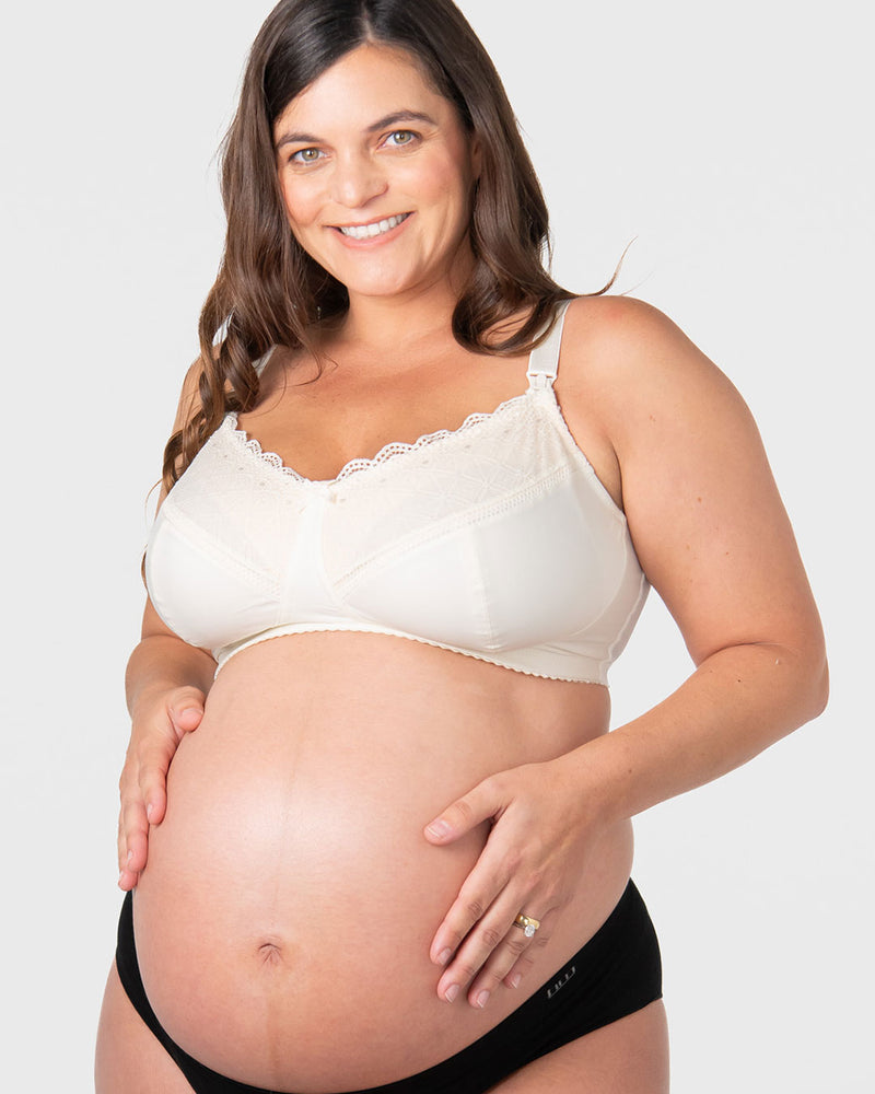 SHOW OFF IVORY FULL CUP WIREFREE NURSING BRA – Specialty Fittings Lingerie
