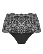 LACE EASE BLACK INVISIBLE STRETCH FULL BRIEF (XS-XL)