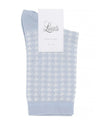 DARIA HOUNDSTOOTH SKY CREW SOCK