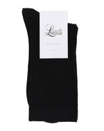 GIORGIA RIB BLACK CREW SOCK