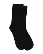 GIORGIA RIB BLACK CREW SOCK