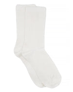 GIORGIA RIB WHITE CREW SOCK