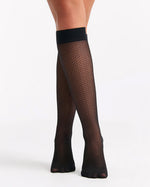 RINA PATTERNED NERO KNEE HIGH