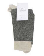 SOFIA TWO TONE CHARCOAL CREW SOCK