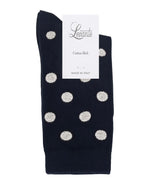 GIGI NAVY SPOT CREW SOCK