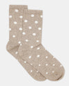 GIGI OATMEAL SPOT CREW SOCK