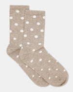 GIGI OATMEAL SPOT CREW SOCK