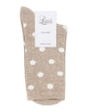 GIGI OATMEAL SPOT CREW SOCK