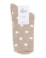 GIGI OATMEAL SPOT CREW SOCK