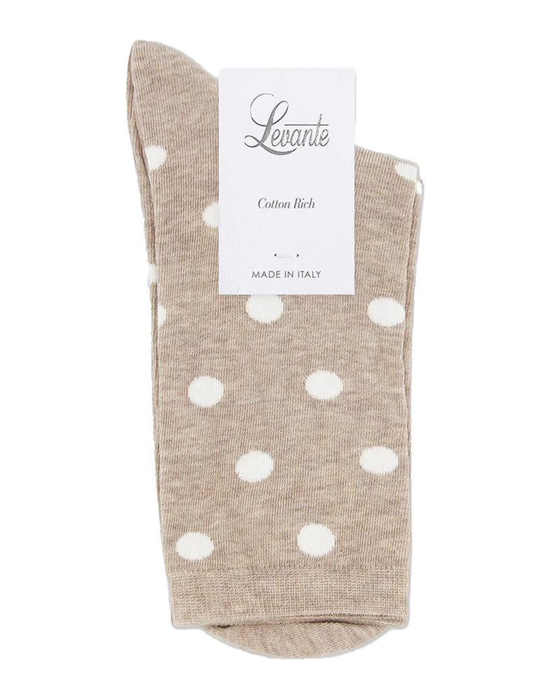 GIGI OATMEAL SPOT CREW SOCK