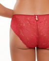 CERISE LACE BRIEF