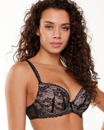 BLACK LACE COLLECTION PUSH UP BRA