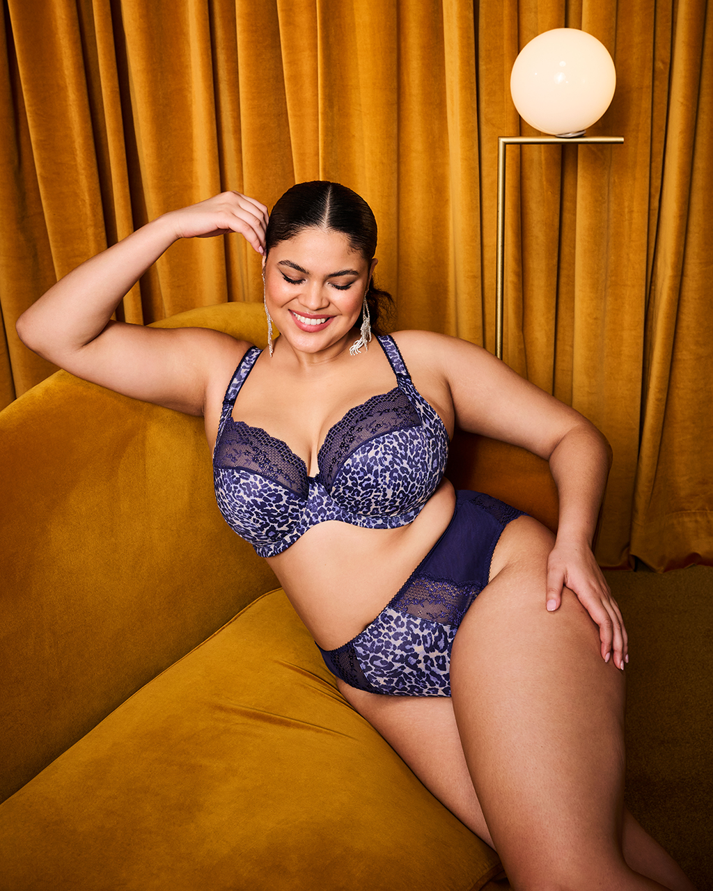 LUCIE MIDNIGHT HIGH LEG BRIEF