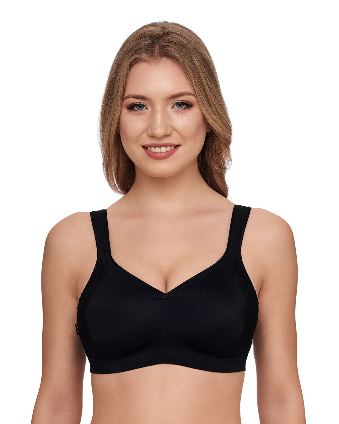 SUSA Women's Wire Free Minimizer Bra London 8014 - Soft Peach, 38E, Seamless Cups With Lace